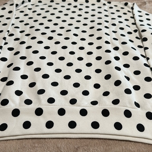 Gucci White & Black Polka Dot Print Sweatshirt - Picture 13 of 15